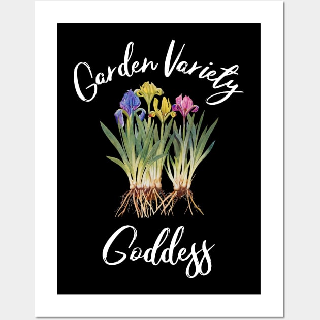 Garden Variety Goddess Vintage Floral Cottagecore Wall Art by spiffy_design